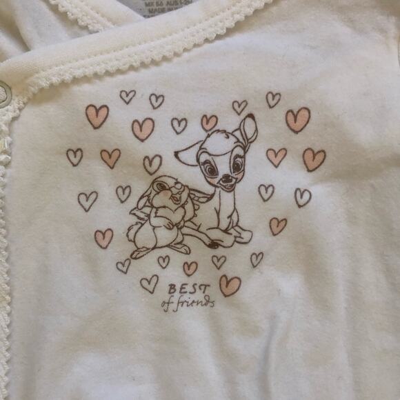 H&M Bambi Best Friends Bodysuit Newborn 1-2 Months - Picture 2 of 6
